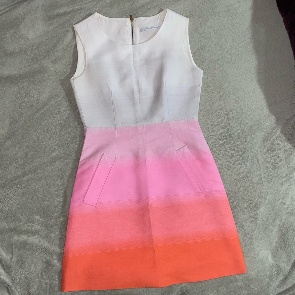 Diane von Furstenberg Capreena Two Tone Pink Ombre Dress- Hannah Mckay Dexter